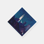 フィラデルフィ絵画アのヒュー・ブリッケンリッジ スタンダードカクテルナプキン (角)