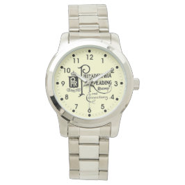 フィラデルフィ読アと鉄道のロゴ 腕時計