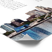 フィラフ色彩の鮮やかィアスカイラ結婚インの座席表 ポスター (角)