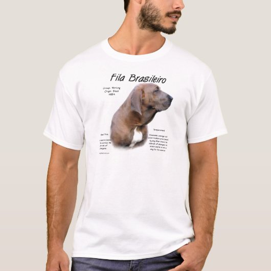 フィラブラシレイロ履歴デザイン Tシャツ (正面)