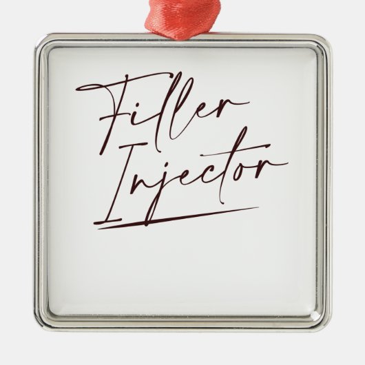 フィラーインジェクタ化粧用インジェクタナース メタルオーナメント (正面)