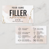 フィラーモダン命令アフターケアカード 名刺 (正面/裏面)