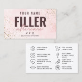 フィラー命令アフターケアカード 名刺 (正面/裏面)