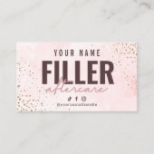 フィラー命令アフターケアカード 名刺 (正面)