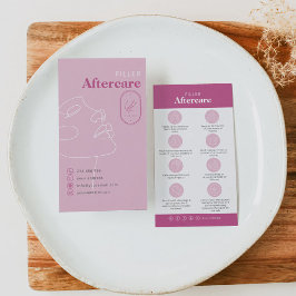 フィラー注入後のケアカード　注意事項