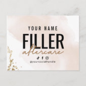 フィラーPostCardアフターケア指示 ポストカード (正面)