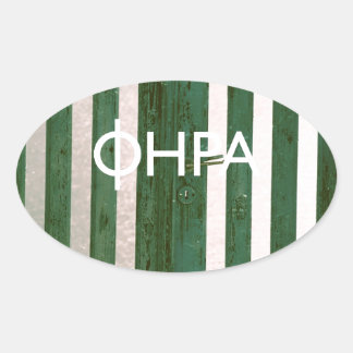 フィラ – サントリーニ 楕円形シール