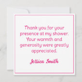 フィリかわいらしーまたは子馬 サンキューカード (裏面)