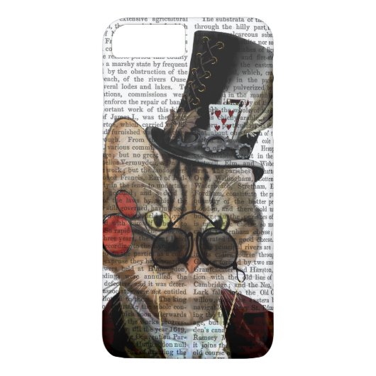 フィリアス・フェイネコスチームパンク猫&トップハット2 Case-Mate iPhoneケース (裏面)