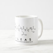 フィリアス・ペプチド名mug コーヒーマグカップ (正面右)