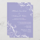 フィリグラスワールラベンダー 招待状 (正面/裏面)
