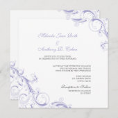 フィリグラスワールラベンダー 招待状 (正面/裏面)