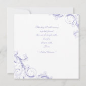 フィリグラスワールラベンダー 招待状 (裏面)