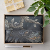 フィリグリーと神秘的な銀の虎 薄葉紙 (ギフト)