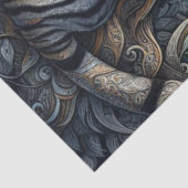 フィリグリーと神秘的な銀の虎 薄葉紙 (詳細)