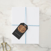 フィリグリーオレンジカボ白熱［赤熱］光を放つンプキンハローウィンパーティ ギフトタグ (より糸付き)