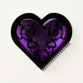 フィリグリーゴシックパープルハート ノートブック (裏面)