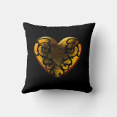 フィリグリーゴシック金ゴールドハート クッション (裏面)