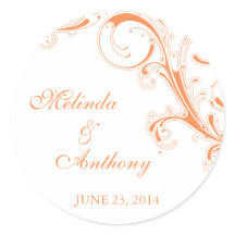 フィリグリースワールオレンジ新郎新婦