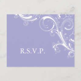 フィリグリースワールラベンダーRSVP 出欠カード