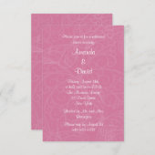 フィリグリーバタフライリハーサルディナー招待状 招待状 (正面/裏面)