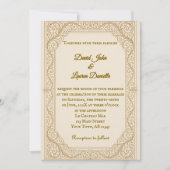 フィリグリーフルーアフォト結婚式招待状 招待状 (正面)