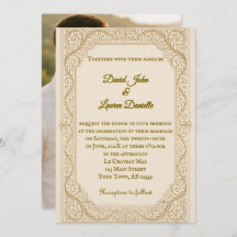 フィリグリーフルーアフォト結婚式招待状