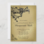 フィリグリーマスカレードマルディグラスボール招待状 招待状 (正面)