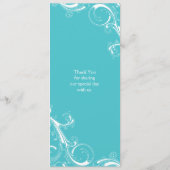 フィリグリー旋回青キュラカオメニュー メニュー (裏面)