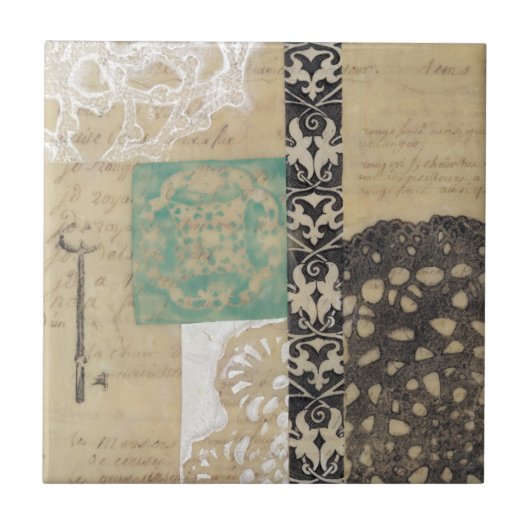 フィリグリー&鍵II タイル (正面)