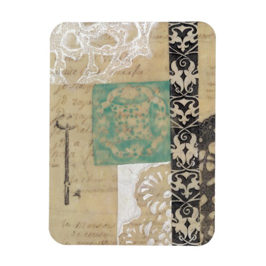 フィリグリー&鍵II マグネット (縦)