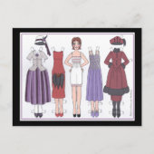 フィリス、20代アールデコ人形の紙 ポストカード (正面)