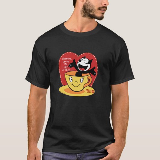 フィリックス・ザ・キャット 私のお茶 Tシャツ (正面)