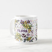 フィリッパのフラワーマグ コーヒーマグカップ (正面左)