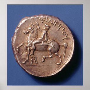 フィリップの銀貨MacedonのII ポスター