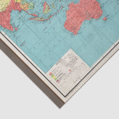 フィリップスの太平洋戦争地図1945年のデコページ 薄葉紙 (詳細)