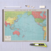 フィリップスの太平洋戦争地図1945年のデコページ 薄葉紙 (クラフト)