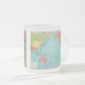 フィリップスの太平洋戦争地図1945年キッチン フロストグラスマグカップ (正面右)