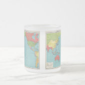 フィリップスの太平洋戦争地図1945年キッチン フロストグラスマグカップ (中央)