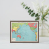 フィリップスの太平洋戦争地図1945 ポストカード (スタンド正面)