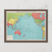 フィリップスの太平洋戦争地図1945 ポストカード (正面)