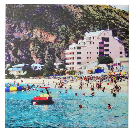 フィリップスバーグシンマーテンビーチ タイル (正面)