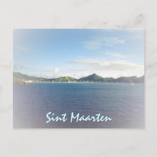 フィリップスバーグ港はがき ポストカード (正面)