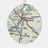フィリップスバーグPA セラミックオーナメント (左)
