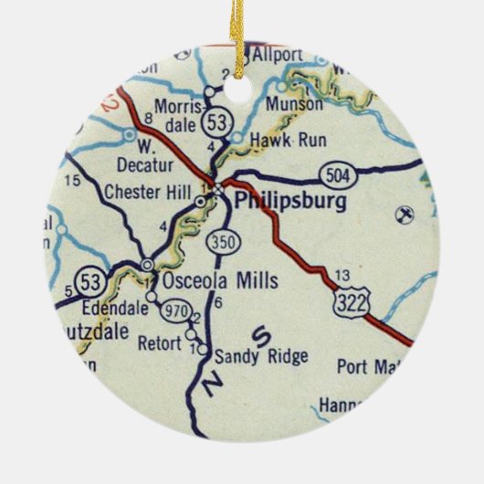 フィリップスバーグPA セラミックオーナメント (裏面)