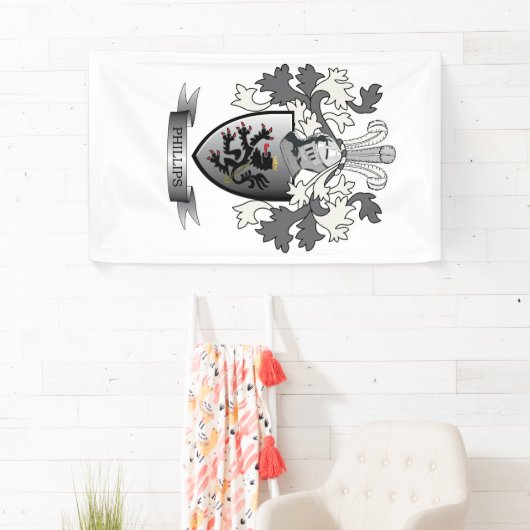 フィリップス家紋の紋章付き外衣 横断幕 (インサイチュ)