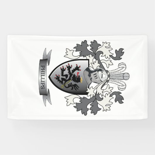 フィリップス家紋の紋章付き外衣 横断幕 (横)