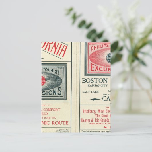 フィリップス文字エクスカーションの観光客ページ ポストカード (スタンド正面)