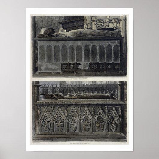 フィリップ女王とエレノア女王の墓は ポスター (正面)