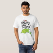 フィリップ島オーストラリア地図 Tシャツ (正面フル)